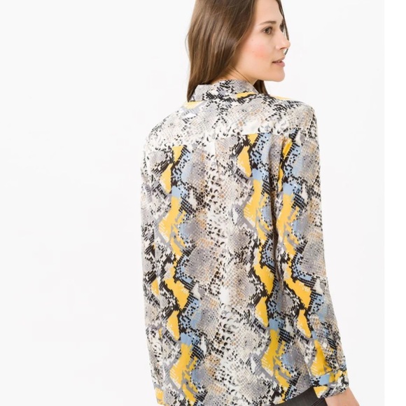 Brax Feel Good snakeskin button up long sleeve shirt - Picture 5 of 12